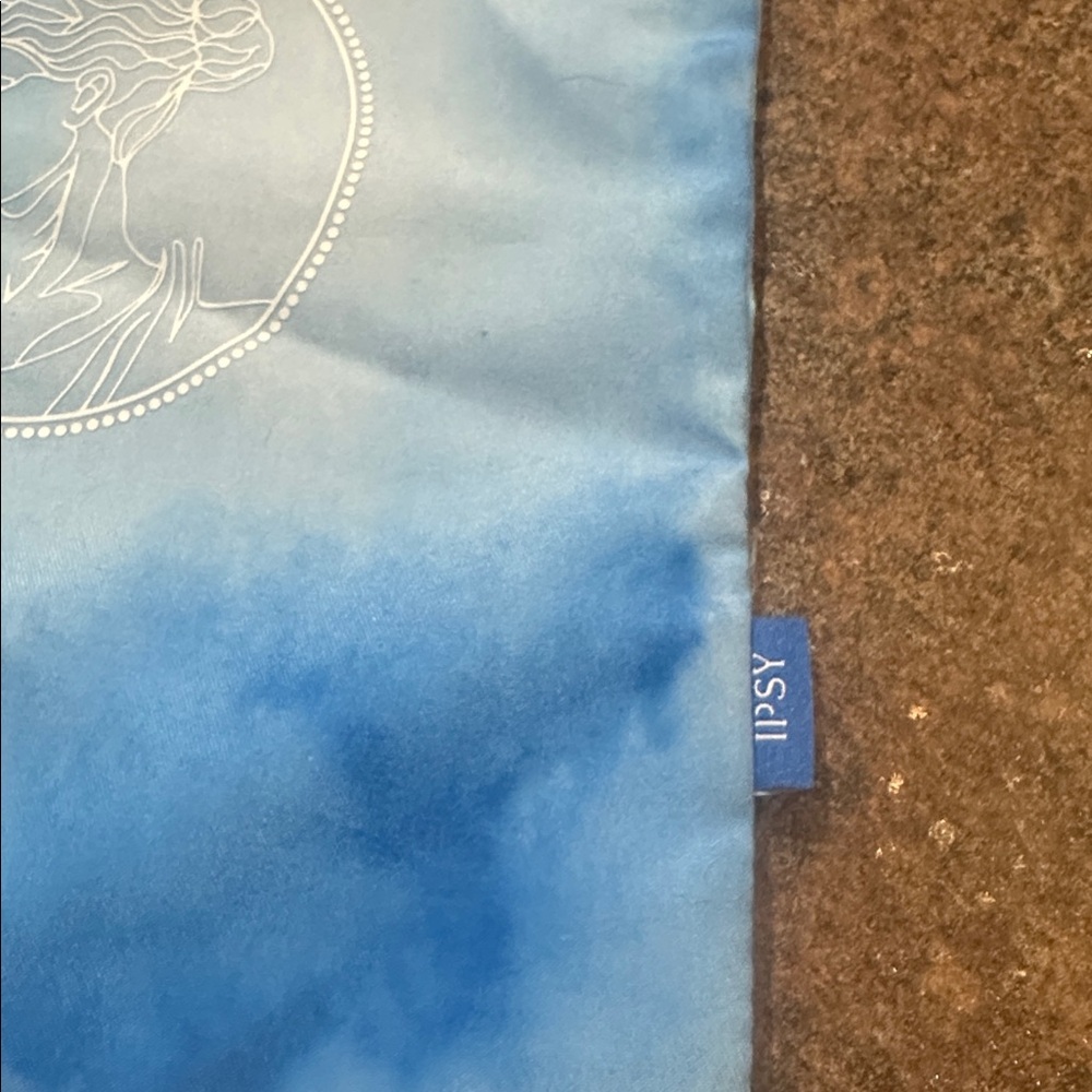 Ipsy Cosmetic Makeup Glam Bag Plus Blue Greek Goddesses Gold View 2
